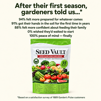 Seed Vault Heirloom Seeds (35 Pack)